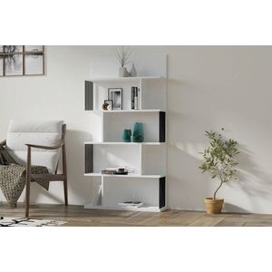 Corp biblioteca, Asse Home, Alex, 80x160x21.8 cm, Alb imagine