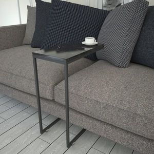 Masuta, Comforty, Callen, 46x62x26 cm, Alb/Negru imagine