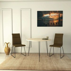 Masa, Comforty, Sandalf, 90x75x90 cm, Stejar imagine