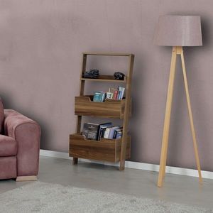Corp biblioteca, Comforty, Low, 59x120x35 cm, Maro imagine
