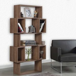 Corp biblioteca, Comforty, Box, 84x160x30 cm, Maro inchis imagine