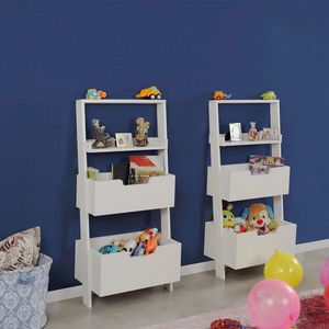 Corp biblioteca, Comforty, Only Çiftli, 59x120x35 cm, Alb imagine