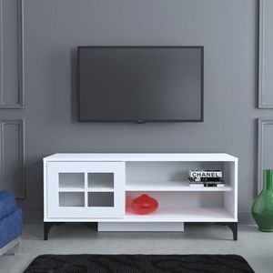 Comoda TV, Comforty, Revival 125Lk, 125x54x42 cm, Alb imagine