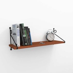 Raft de perete, Decormet, Seramoni, 72x27x20 cm, Maro imagine