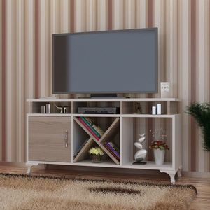 Comoda TV, Decorotika, Ay, 120x53.6x29.5 cm, Alb / Cordoba imagine