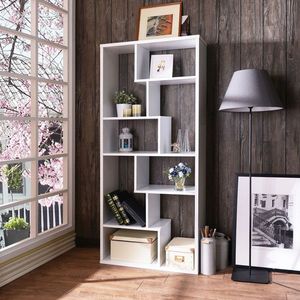 Corp biblioteca, Decorotika, Serra, 90x183.6x29.5 cm, Alb imagine