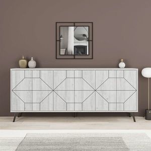 Consola, Decortie, Dune 183, 184x77.4x35 cm, Alb imagine