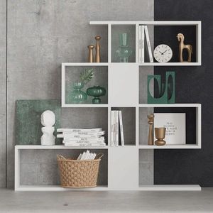 Corp biblioteca, Elegance, Karlin, 120x109x20 cm, Alb imagine