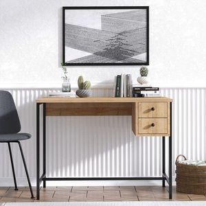 Birou, Elegance, Morris, 100x60x74 cm, Stejar / Negru imagine
