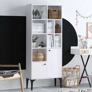 Corp biblioteca, Emerald, Regulus, 60x175x30 cm, Alb imagine