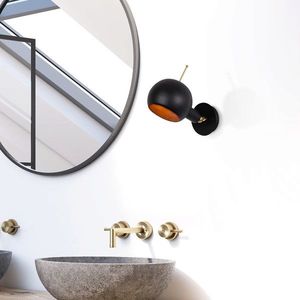 Aplica de perete, Alby, 527ABY3141, Fier, Negru/Cupru imagine
