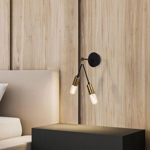 Aplica de perete, Alby, 527ABY3102, Metal, Vintage / Negru imagine