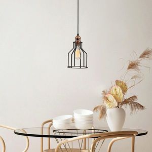 Lustra, Alby, 525NOR1501, Metal, Negru/Bronz imagine
