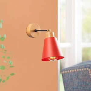 Aplica de perete, Alby, 525NOR3134, Metal, Rosu imagine
