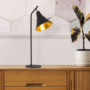 Lampa de masa, Alby, 527ABY2197, Metal, Negru imagine