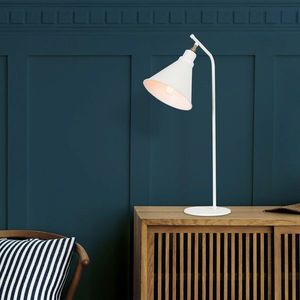Lampa de masa, Alby, 527ABY2198, Metal, Alb imagine
