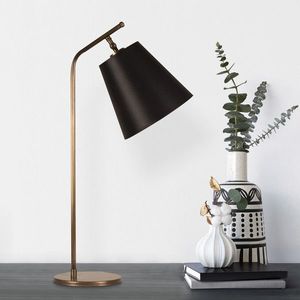 Lampa de masa, Alby, 527ABY2191, Metal, Negru / Vintage imagine