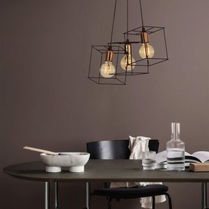 Lustra, Alby, 527ABY1687, Metal, Negru/Cupru imagine