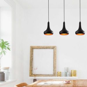 Lustra, Alby, 525NOR1629, Fier, Negru imagine