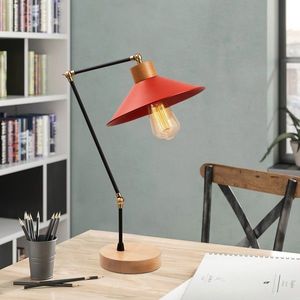 Lampa de masa, Alby, 525NOR2126, Metal, Rosu imagine