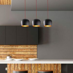 Lustra, Alby, 525NOR1653, Fier, Negru/Rosu imagine