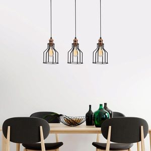 Lustra, Alby, 525NOR1503, Metal, Negru/Bronz imagine