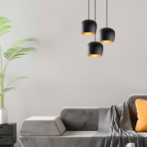 Lustra, Alby, 525NOR1655, Fier, Negru imagine