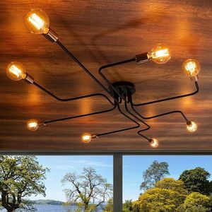 Lustra, Alby, 525NOR1318, Metal, Negru imagine