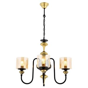 Lustra, Aurora, 301AUR1156, Metal, Vintage / Negru imagine