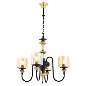 Lustra, Aurora, 301AUR1126, Metal, Vintage / Negru imagine