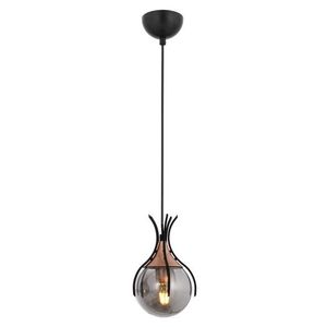 Lustra, Avonni, 683AVN1223, Metal, Negru/Bronz imagine