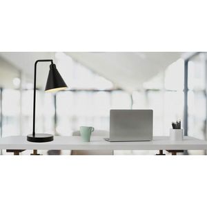 Lampa de masa, Avonni, 683AVN2104, Metal, Negru imagine