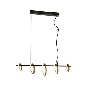 Lustra, Avonni, 683AVN1380, Metal, Galben/Negru imagine