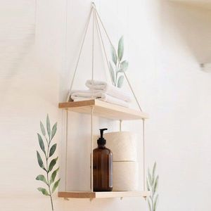Raft de perete, Evila Originals, RAF230, 40x14x2 cm, Maro imagine