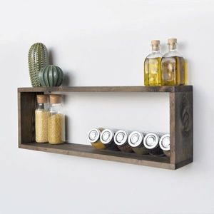 Raft de perete, Evila Originals, Aa050, 70x25x13 cm, Maro imagine