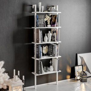 Corp biblioteca, Hadley, Piante, 60x174x22 cm, Alb imagine