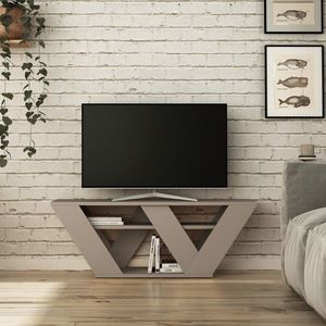 Comoda TV, Homitis, Pipralla, 110x40x30 cm, Mocha imagine