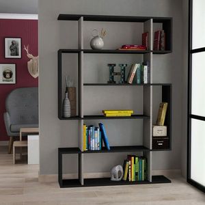 Corp biblioteca, Homitis, Mito, 110x161x25.5 cm, Antracit / Maro deschis imagine