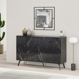 Consola, Homitis, Dune, 123x77.4x35 cm, Negru imagine