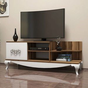Comoda TV, Hommy Craft, Sultan, 130x50.6x45 cm, Nuc/Alb imagine