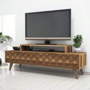 Comoda TV, Hommy Craft, City, 140x48.8x41.8 cm, Maro imagine