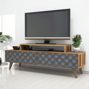 Comoda TV, Hommy Craft, City, 140x48.8x41.8 cm, Nuc / Calcedonie imagine