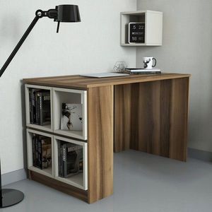 Birou, Hommy Craft, Box, 120x75x65 cm, Maro/Crem imagine
