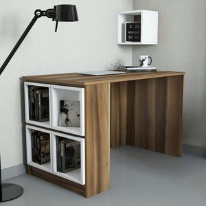 Birou, Hommy Craft, Box, 120x75x65 cm, Nuc/Alb imagine
