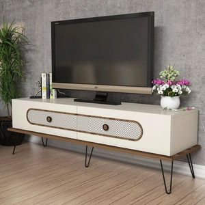Comoda TV, Hommy Craft, Ekol, 145x45x40 cm, Crem imagine