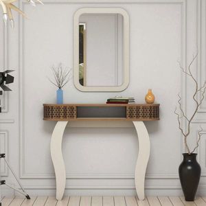 Bufet, Hommy Craft, Damla, 105x85x30 cm, Crem imagine