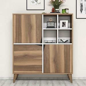 Dulap multifunctional, Hommy Craft, Pulse, 100x115x30 cm, Nuc/Alb imagine