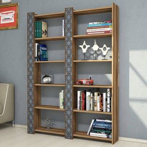 Corp biblioteca, Hommy Craft, City 2, 124.6x170x24.2 cm, Nuc / Calcedonie imagine
