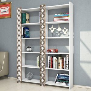 Corp biblioteca, Hommy Craft, City 2, 124.6x170x24.2 cm, Alb imagine