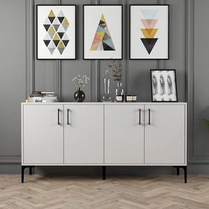 Consola, Hommy Craft, Kiev 160, 160x78x35 cm, Alb imagine